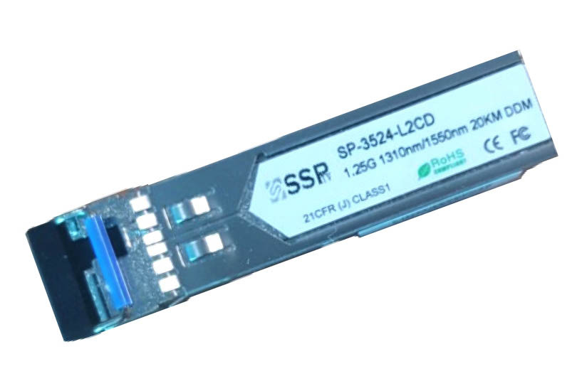 1.25 Gbps SFP Bi-Directional Transceiver, 20km reach 1310 TX/1550RX