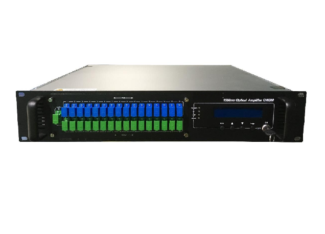 16 port High-power 1550nm Fiber Amplifier with OLT input ports