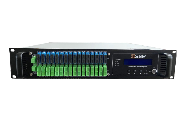 32 port High-power 1550nm Fiber Amplifier with OLT input ports